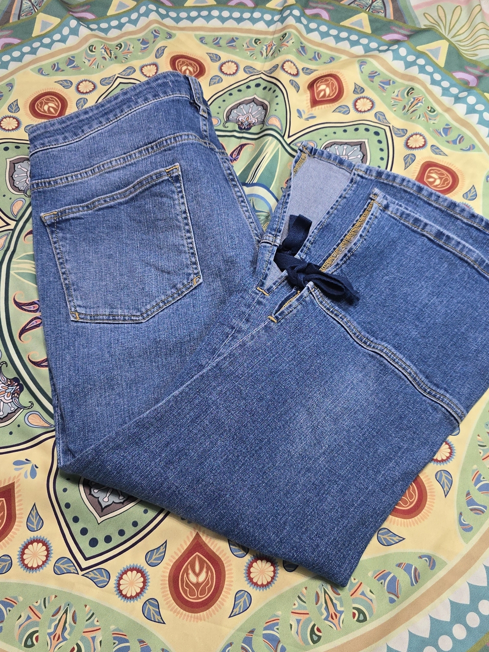 Pilcro and the Letterpress Men's Blue Drawstring Relaxed Jeans